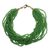 Recycled glass beaded bracelet, 'Vivacious Verdant' - Green Recycled Glass Beaded Bracelet from Ghana (image 2a) thumbail
