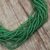 Recycled glass beaded bracelet, 'Vivacious Verdant' - Green Recycled Glass Beaded Bracelet from Ghana (image 2b) thumbail