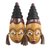 African wood masks, 'Twins' (pair) - African Wood Twin Masks from Ghana (Pair) (image 2a) thumbail