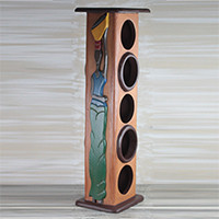 Wood wine rack,