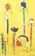 'Bright Day' - Signed Abstract Painting of People from Ghana thumbail