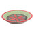 Aluminum and wood decorative bowl, 'Red Petals' - Aluminum and Wood Decorative Bowl from Ghana (image 2a) thumbail