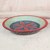 Aluminum and wood decorative bowl, 'Red Petals' - Aluminum and Wood Decorative Bowl from Ghana (image 2b) thumbail