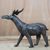 Wood sculpture, 'Royal Antelope' - Sese Wood Antelope Sculpture Crafted in Ghana thumbail