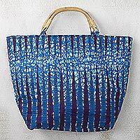 Cotton handle handbag,