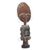 Wood sculpture, 'Antiqued Akuaba in Brown' - Wood Fertility Doll Sculpture in Brown from Ghana (image 2b) thumbail