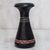 Wood decorative vase, 'Special Black' - Handcrafted Sese Wood Decorative Vase in Black from Ghana thumbail