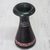 Wood decorative vase, 'Special Black' - Handcrafted Sese Wood Decorative Vase in Black from Ghana (image 2b) thumbail