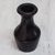 Wood decorative vase, 'Majestic Onyx' - Handmade Onyx Sese Wood Decorative Vase from West Africa (image 2b) thumbail
