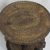 Brass and wood stool, 'Links of Unity' - Embossed Brass and Sese Wood Stool from Ghana (image 2b) thumbail