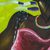 'Water is Life' - Signed Expressionist Painting of a Woman with a Conch (image 2b) thumbail