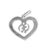 Sterling silver pendant, 'Gye Nyame Love' - Heart-Shaped Gye Nyame Sterling Silver Pendant from Ghana (image 2a) thumbail