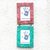 Wood photo frame dyptich, 'Red and Green' (5x7) - Wood Photo Frame Diptych from Ghana (5x7) thumbail