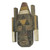 African wood mask, 'Nkwa Hia' - Rustic African Wood and Aluminum Mask from Ghana (image 2d) thumbail