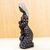 Wood sculpture, 'Ena Pa' - Spotted Wood Mother and Child Sculpture from Ghana thumbail