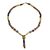 Wood and recycled glass beaded Y-necklace, 'Unending Inspiration' - Sese Wood and Recycled Glass Beaded Y-Necklace from Ghana (image 2a) thumbail