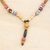 Wood and recycled glass beaded Y-necklace, 'Unending Inspiration' - Sese Wood and Recycled Glass Beaded Y-Necklace from Ghana (image 2b) thumbail