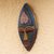African wood mask, 'Upside-Down Heart' - Heart-Themed African Wood Mask from Ghana (image 2b) thumbail