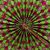 Cotton fan, 'Mesmerizing Circles' - Printed Cotton and Leather Fan Crafted in Ghana (image 2b) thumbail
