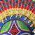 African wood mask, 'Eco Akuchinyere' - Eco-Friendly African Wood Mask with Raffia from Ghana (image 2c) thumbail