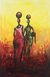 'Hard Work Pays' - West African Original Acrylic on Canvas Painting thumbail
