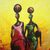 'Hard Work Pays' - West African Original Acrylic on Canvas Painting (image 2b) thumbail