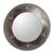 Wood wall mirror, 'Floral Ring' - Hand Made Sese Wood Floral Framed Mirror (image 2a) thumbail