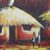 'Sunset Village I' - Sunset Village Original Acrylic Painting (image 2b) thumbail