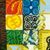 'To the High Priest' (2020) - Original Oil Painting with Adinkra Symbols (image 2c) thumbail