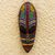 African wood mask, 'Adebayo' - Sese Wood and Recycled Glass Beaded Mask thumbail