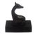Teak wood pen holder, 'Giraffe Scribe' - Handmade Teak Wood Giraffe Pen Holder (image 2b) thumbail