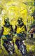 'Almost There I' - Acrylic Figure Painting on Canvas from Africa thumbail