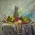 'Fruit Composition II' (2020) - Hand Painted Oil and Acrylic Still Life Painting thumbail