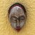 African wood mask, 'Punu' - Handmade African Sese Wood Mask thumbail