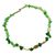Agate beaded necklace, 'Green Machine' - Eco-Friendly Agate and Glass Beaded Necklace (image 2a) thumbail