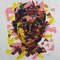 'Fragmentation of Identity' - Acrylic on Canvas Portrait Painting