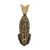 African wood mask, 'Fish Head' - Handmade Sese Wood Fish Head Mask thumbail