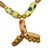 Wood beaded pendant necklace, 'Nice Dream' - Eco-Friendly Sese Wood Beaded Pendant Necklace (image 2c) thumbail
