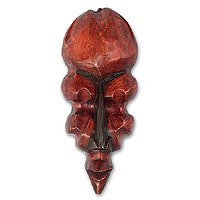 Ghanaian wood mask,