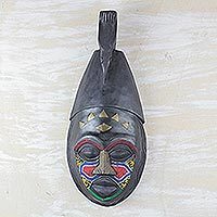 Ivoirian wood mask,