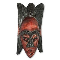 Ghanaian wood mask,