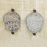 Ceramic ornaments Wise Men pair Ghana