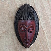 Ghanaian wood mask,