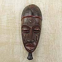 Ghanaian wood mask,