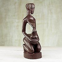 Wood sculpture Compassion Ghana