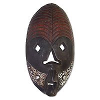Ghanaian wood mask,