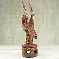 Ghanaian wood mask,