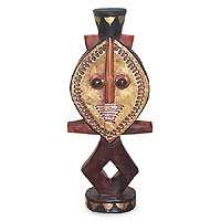Wood sculpture Ancestral Guardian Ghana