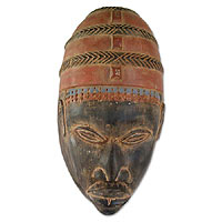 Yoruba wood mask Traditional Yoruba Headgear Ghana