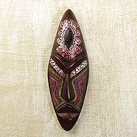 Ghanaian wood mask,